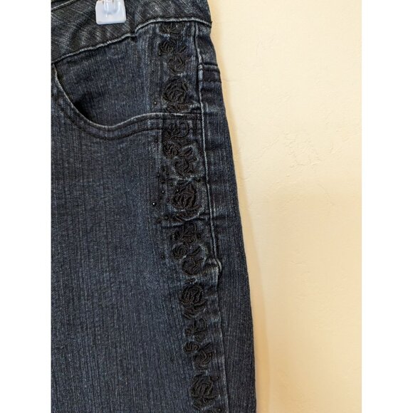 Fantasy Women's Jeans Size 8 Average Embellished Sides - Picture 6 of 6